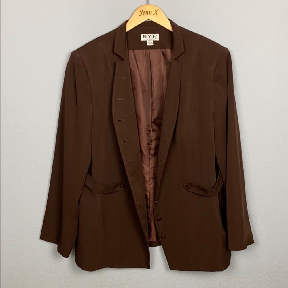 NYP Suit Brown Career Jacket Blazer